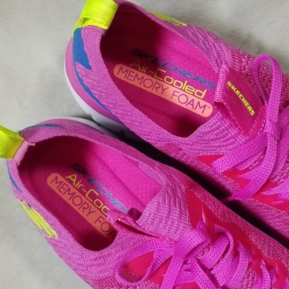 Skechers Air Cool, Memory Foam, NWOT, HOT PINK - Picture 2 of 6